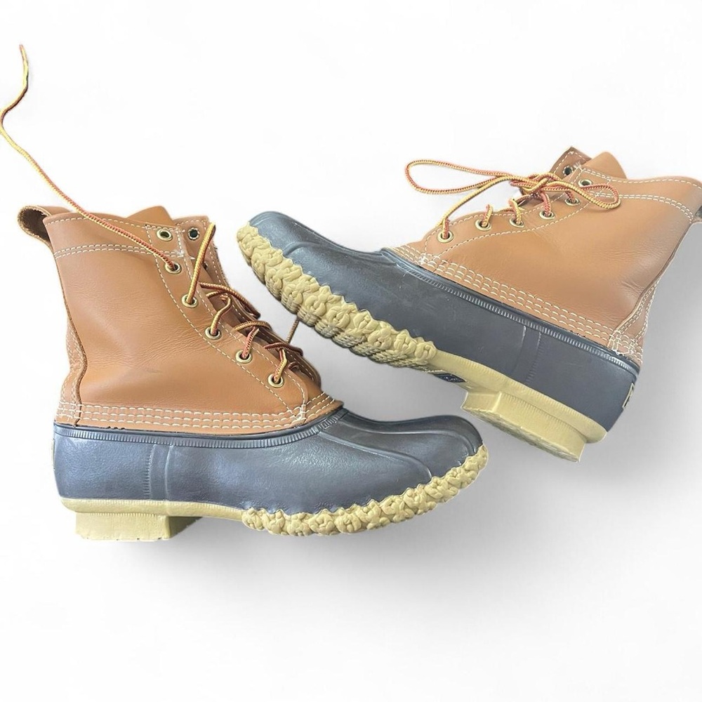 L.L. Bean Women's Tan and Blue Boots